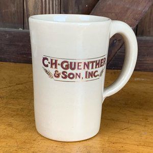 Yesteryears Pottery Marshall Texas Mug Hand Turned Advertising Guenther Son Mug